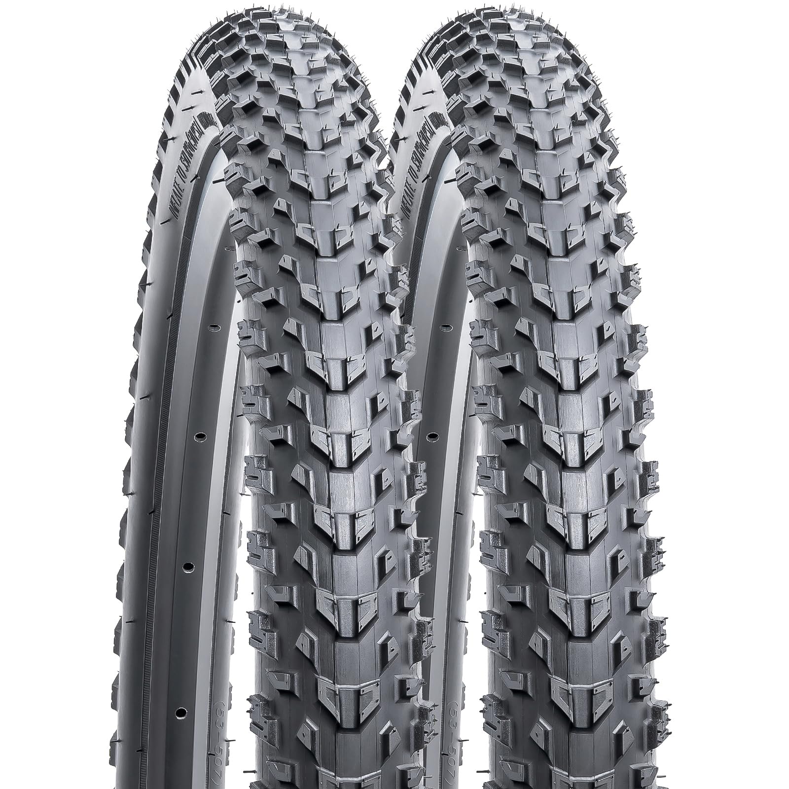 YunSCM 2PCS Foldable 26" Foldable Bike Tyres 26x2.0 ETRTO 50-559 Compatible with 26x1.95 26x2.0 26x2.10 MTB/Mountain Bike Bicycle Tires(W-2018)