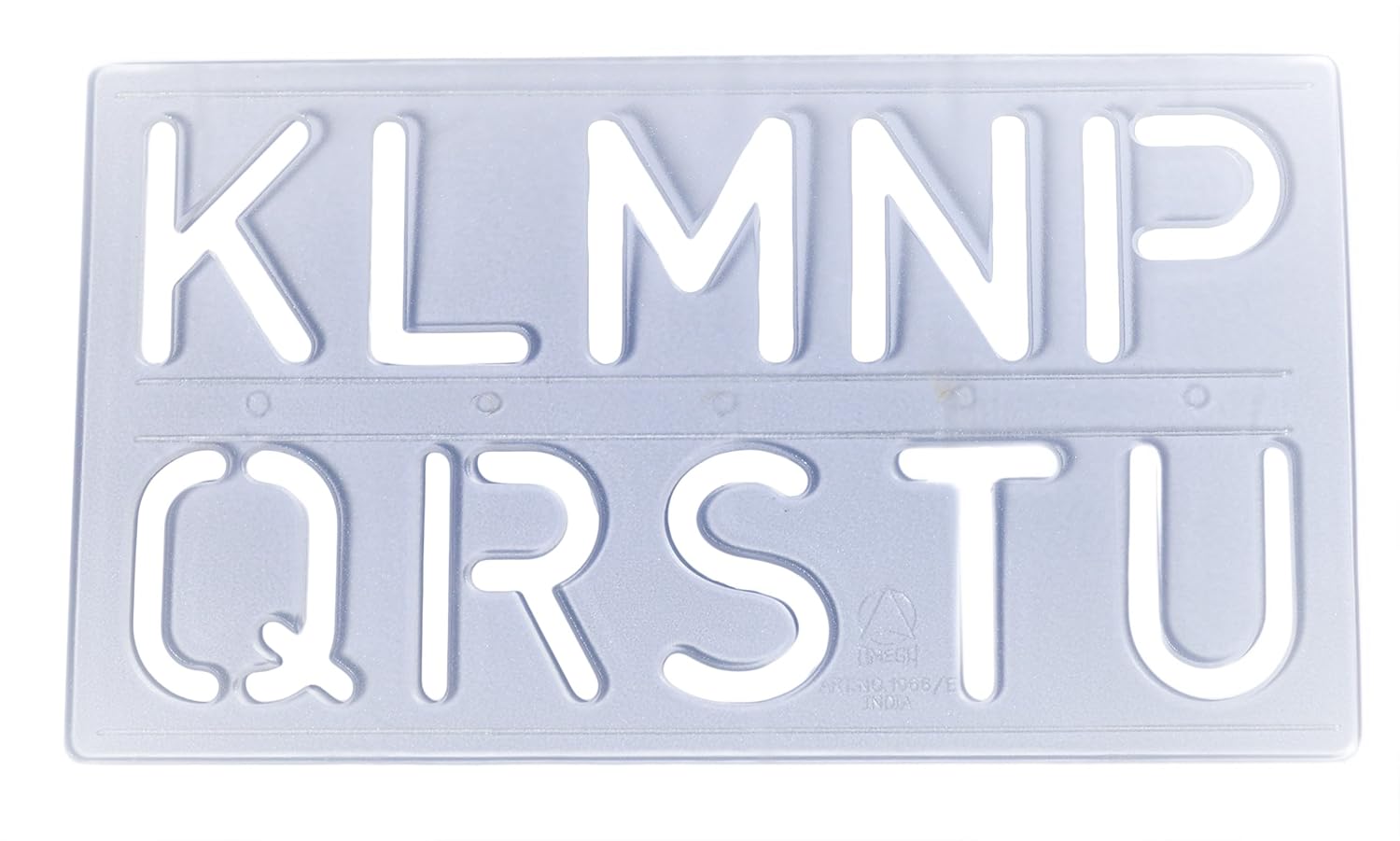 Set di Stencil Riutilizzabili per Lettere e Numeri dell'Alfabeto // 50