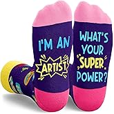 Zmart Appreciation Gifts for Men Women - Funny Social Worker Lawyer Teacher Fireman Socks