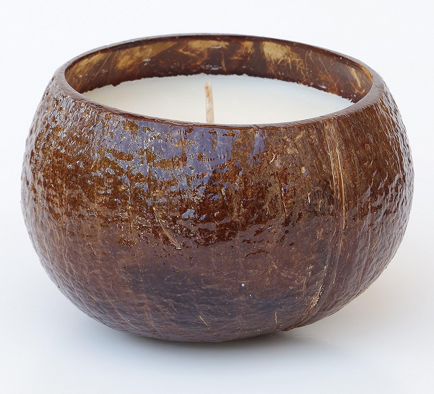 Big 16oz Coconut Scented Soy Candle in Real Coconut Shell Made with