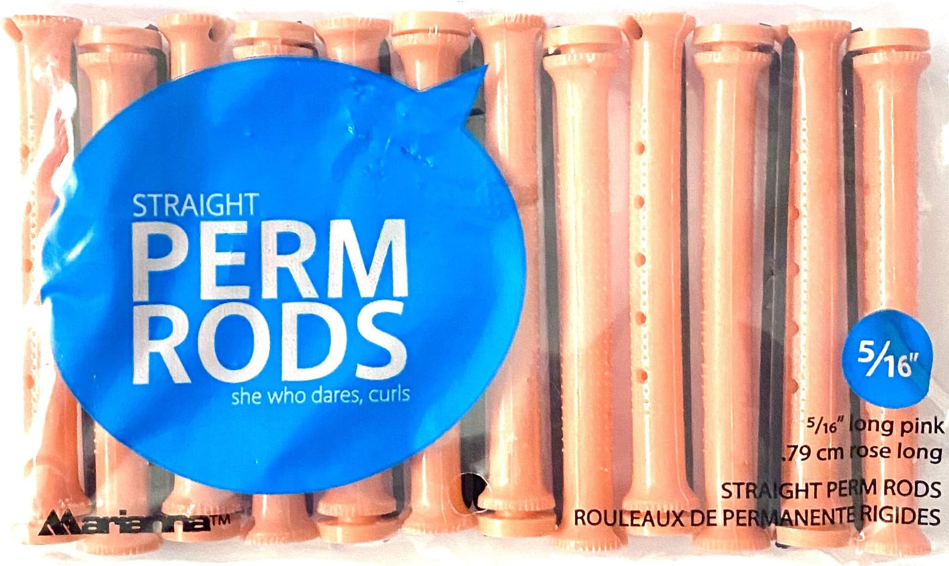 Marianna Professional Straight Perm Rods (Light Pink)