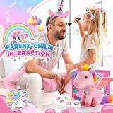 EUCOCO Unicorn Gifts Set for Girls Age 3-8 Plush Toys Accessories view 5