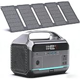 Daran Portable Power Station with 40W Solar Panel Included, 288Wh LiFePO4 Battery, 350W (600W Peak), 7-Port Design, 2.1Hrs Fast Charing Solar Generators for Home, Outdoor Camping