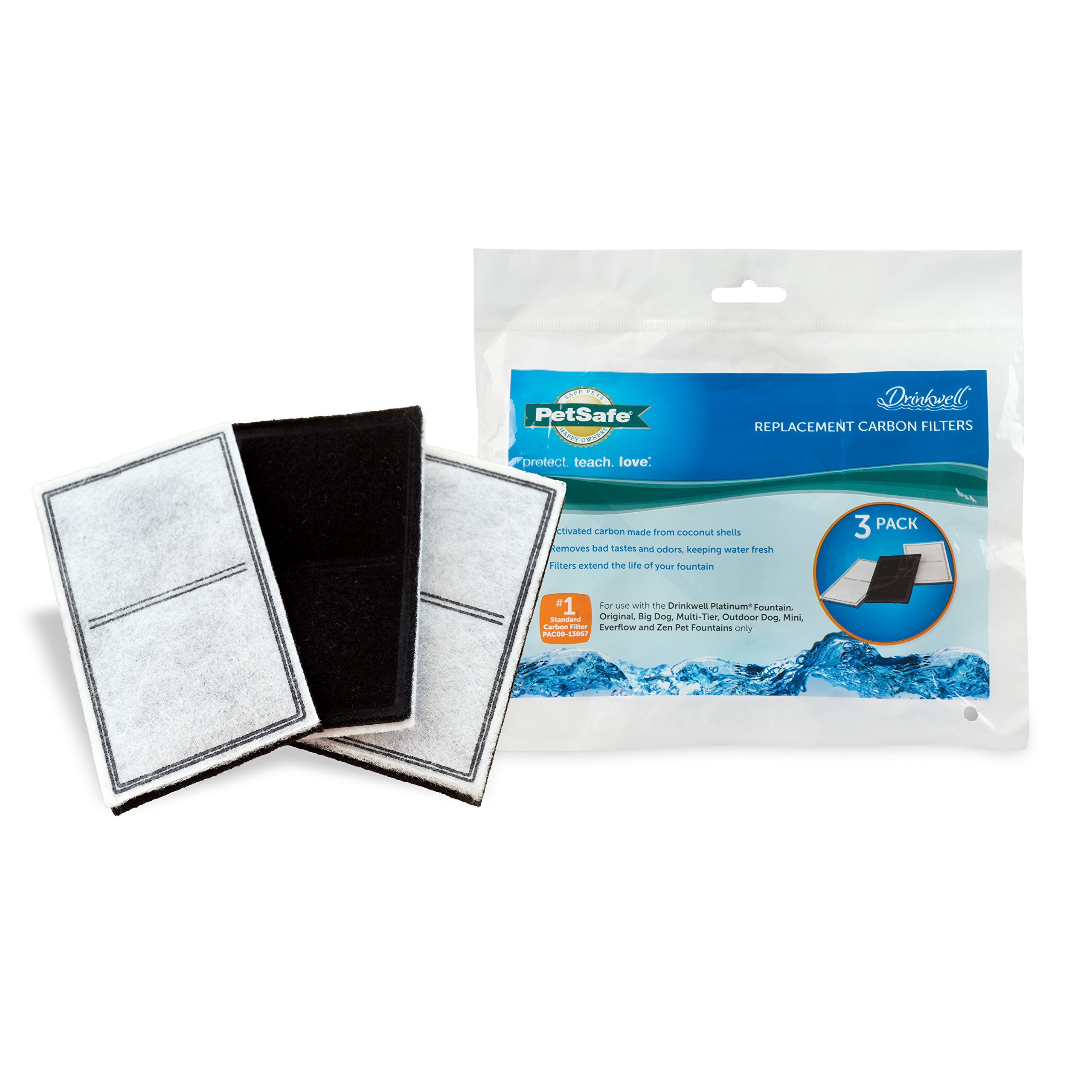PetSafe Drinkwell Replacement Dual Cell Carbon Filters for PetSafe Dog