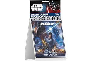 Pyramid - Star Wars (Classic) 2026 - Table Standing Calendar 16 x 17 cm with 12 Designs from the Classic Trilogy, Weekly Cale