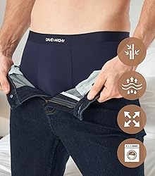 DAVID ARCHY Mens Underwear Trunks Comfortsoft