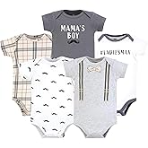 Hudson Baby Unisex Baby Cotton Bodysuits 5-pack