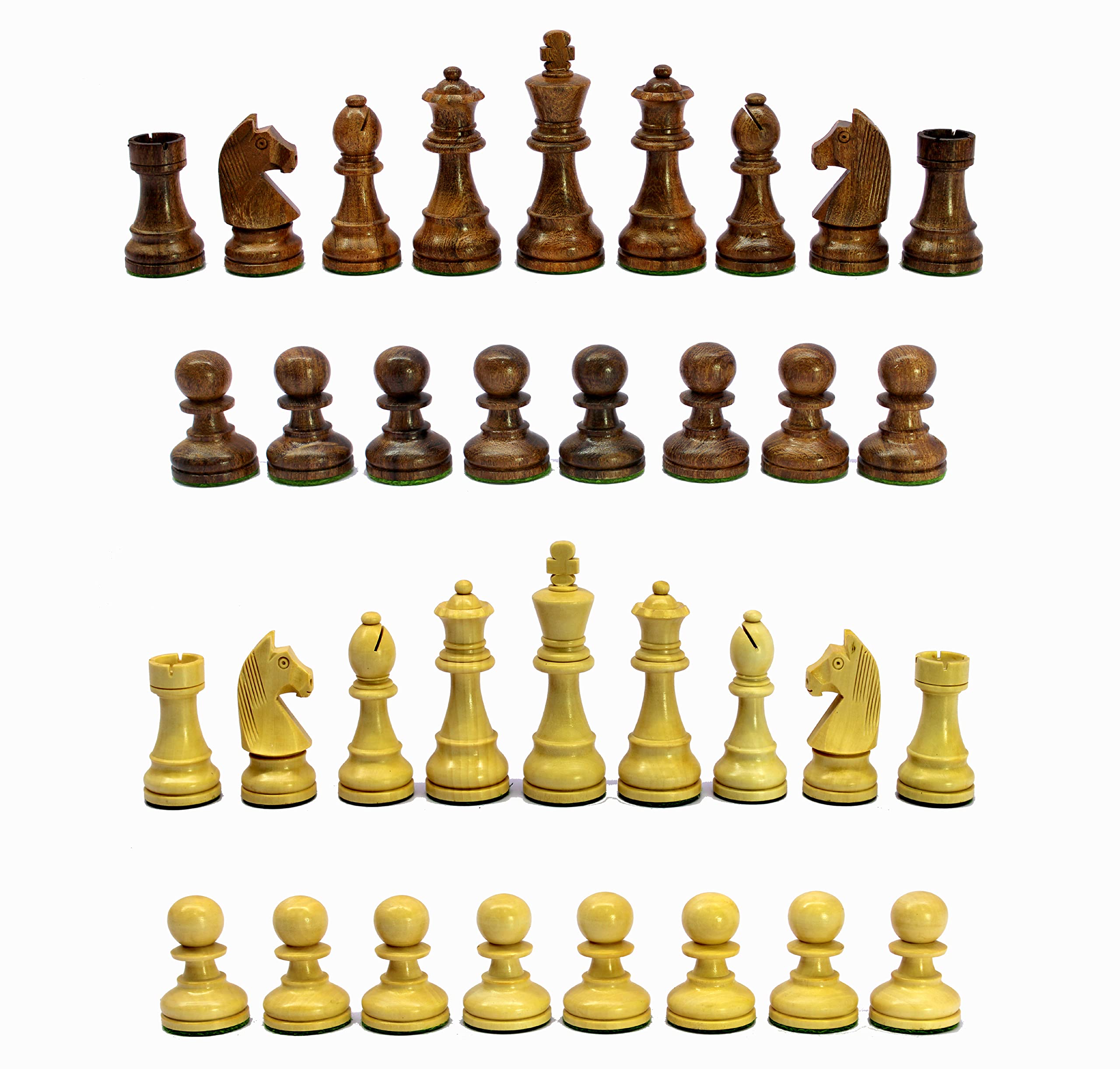 StonKraft Staunton Wooden Chess Pieces 9.5cm King Height Collector's Edition