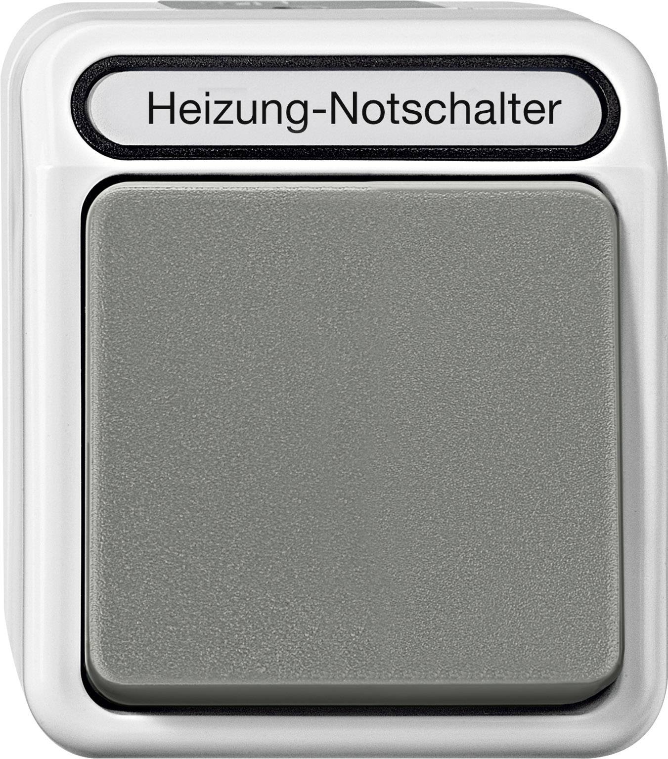 Merten Heating emergency switch off/change, 1-pole, KO. Light Aqua Star Light Grey MEG3448 8029 — image 1