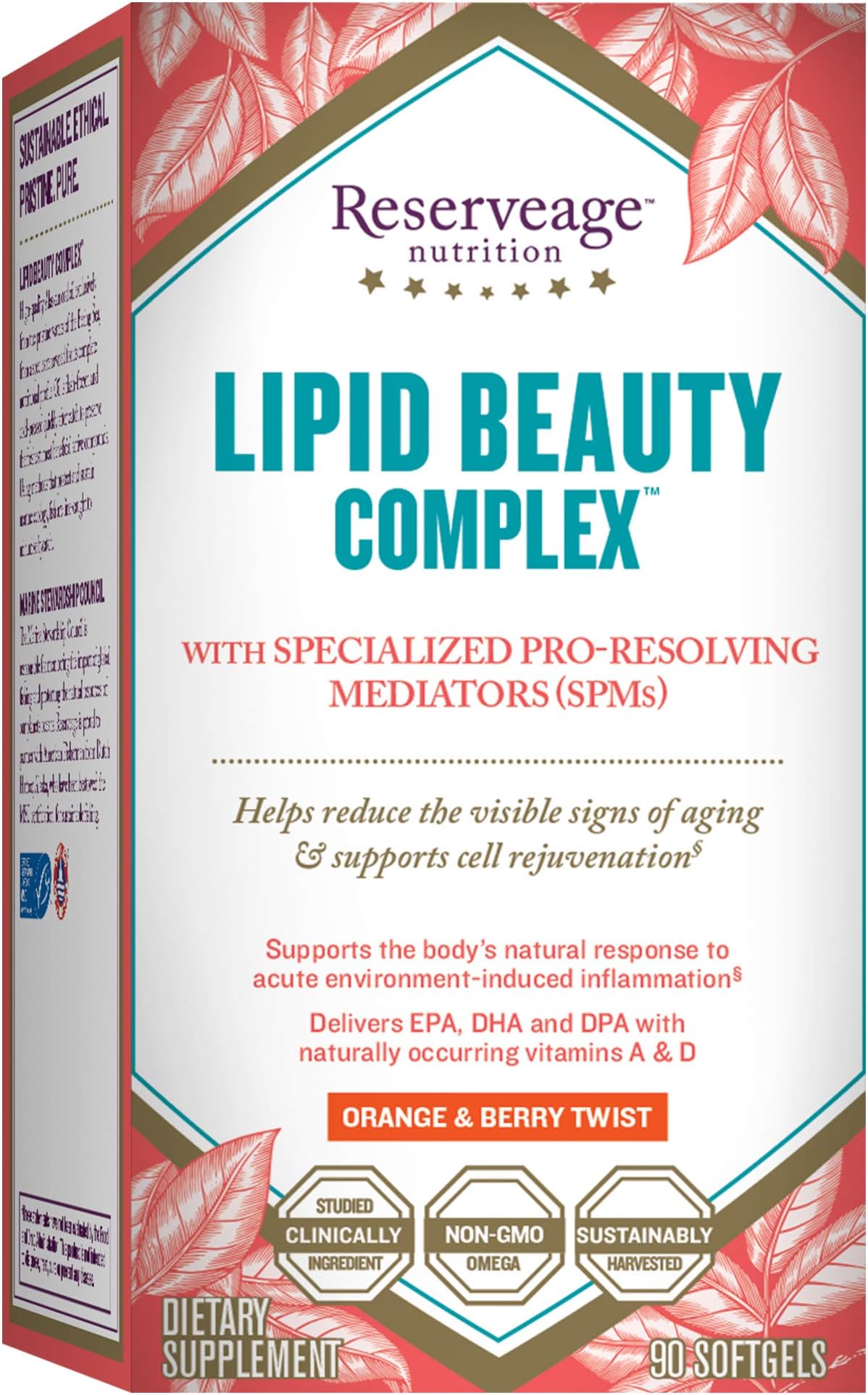 Reserveage Nutrition Lipid Beauty Complex 90 Count