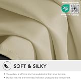Deconovo Window Decoration Thermal Insulated Eyelet Curtains Beige 46x84 2 view 6