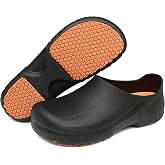 JSWEI Men's Unisex-Adult Kitchen Shoes - Nonslip Water Proof Work Shoes for Men, Women, Nurses, Gardeners, Indoor &amp; Outdoor
