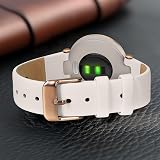 kwmobile Leather Strap for Garmin Lily Sport Watch - White Replacement Band view 3