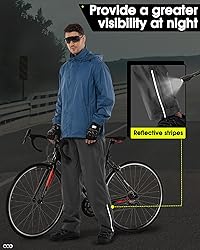 33,000ft Men's Rain Pants Waterproof, Windproof
