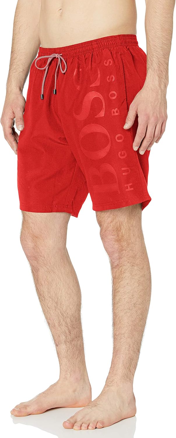 Hugo Boss Men's Long Length Quick Dry Swim Trunks | 
