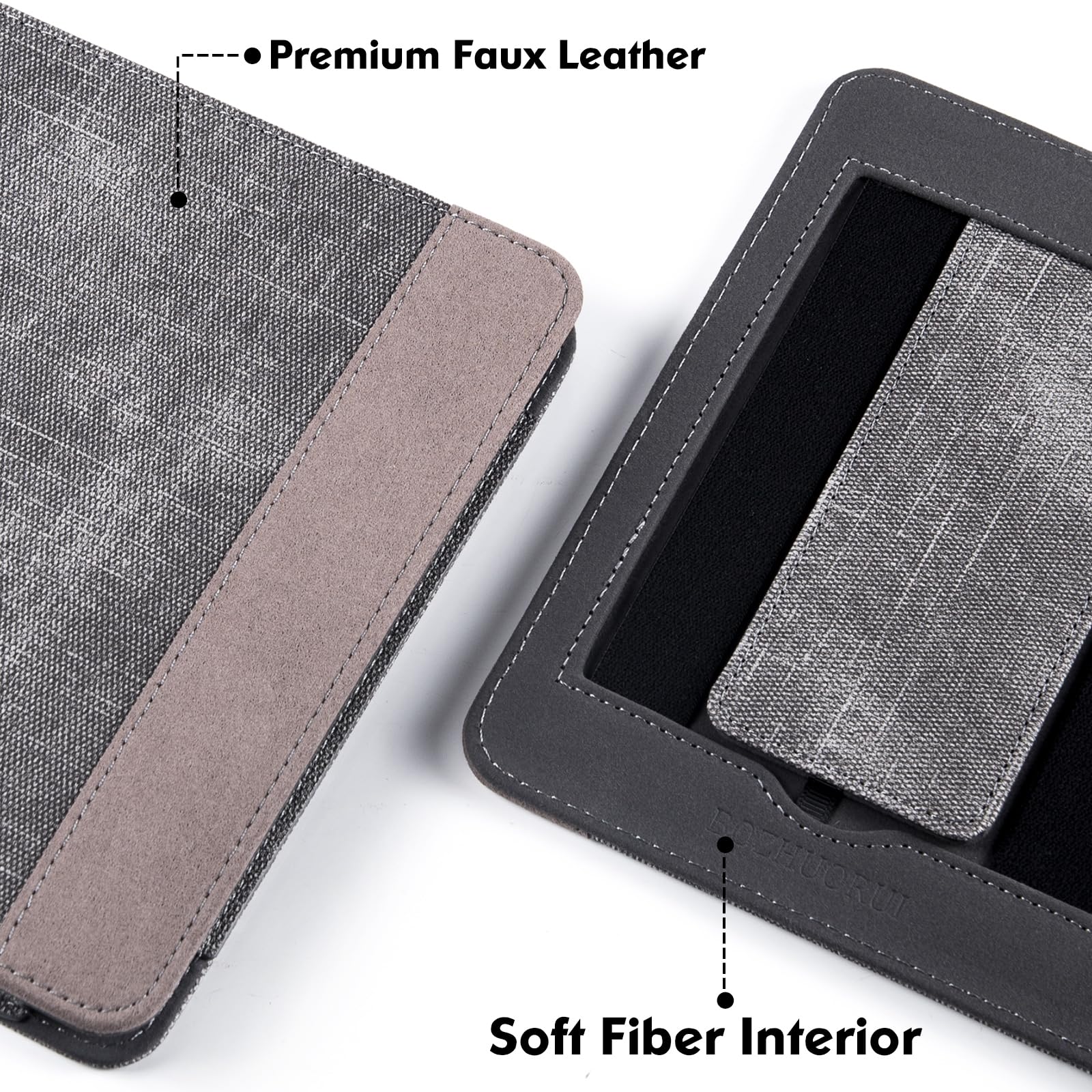 BOZHUORUI Stand Case for Kindle Paperwhite 12th Generation & Kindle Colorsoft Signature Edition eReader (7
