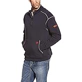 ARIAT Men's Fr Polartec Fleece 1/4 Zip Top Navy Size 2XL-T Jacket