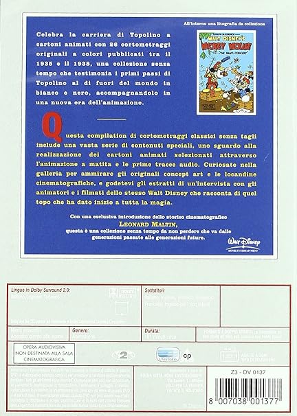 Amazoncom Walt Disney Treasures Topolino Star A Colori