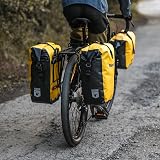 Rhinowalk Bike Pannier Bag Waterproof 22L for Bicycle Cargo Rack Yellow view 7