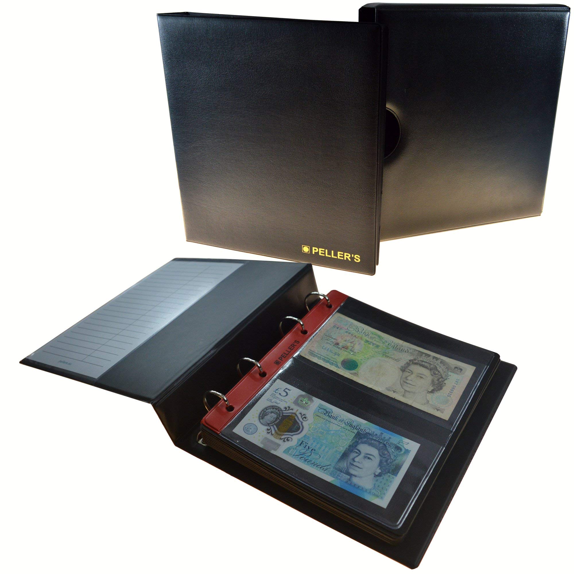 Collection Album in Case, 20 Small Banknotes 5.63" X 3.15": 0 Euro & other, 10 Sheets & dividers. Album M