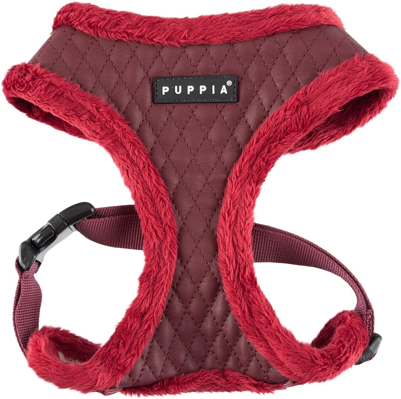 Puppia Farren Harness A, Small, Red, Wine