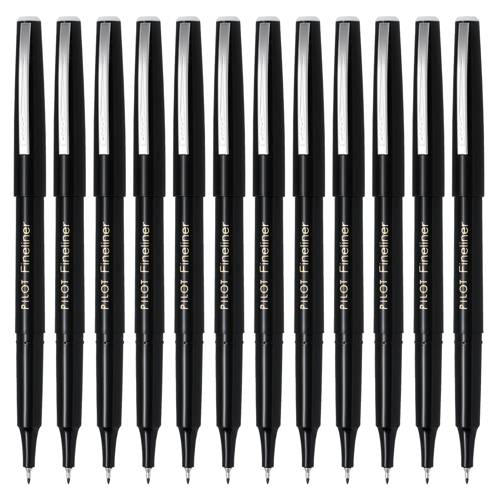 Pilot Fineliner 1.2 mm Tip - Black, Box of 12
