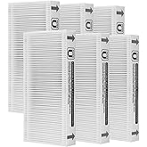 GoKBNY 6-Pack FRF102B Replacement Filter Compatible with Febreze FRF102B/FHT170/FHT180/FHT190 Purifiers and Honey-well Clean U Filter HRF201B/HHT270/HHT290 Purifiers