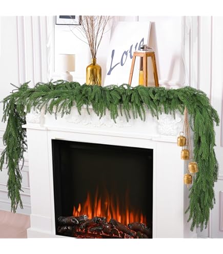 Amazon.com: Daifunli 6ft Christmas Garland Decoration Realistic