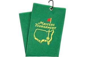 DEGPUM Masters Tournament Golf Towel, Accessories for Men and Women, Funny Gifts for Husband Boyfriend Dad, Golf Bag Towels (Green)