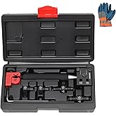 GEAROLL Brake Line Flaring Tool Kit, 3/16" 1/4" SAE Double Flare Tool for Brake Lines, Creates Single Double Bubble Flares for Vehicle Brake &amp; Hydraulic Lines