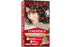 Revlon ColorSilk with Bond Repair Complex, Permanent Hair Color, 100% Gray Coverage, Ammonia Free Dye, Vegan Keratin, 030 Dar