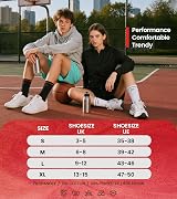 RUIXUE Mens Sports Hiking Socks 5/6 Pairs Cushioned Anti Blister Crew view 7