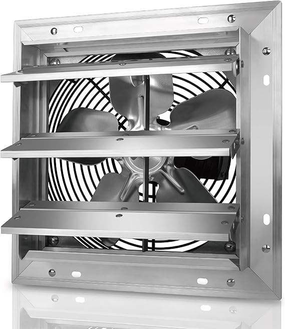 Tornado 10 Inch Heavy Duty Aluminum High Speed Shutter Exhaust Fan