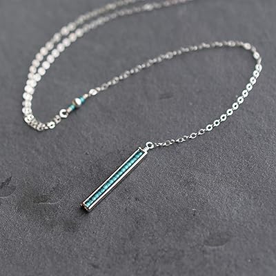Teal Blue Seed Bead Lariat Necklace Sterling Lebanon Ubuy