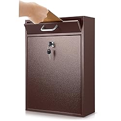 Yaocom Locking Mailbox with Key for Outdoor 16.2 x