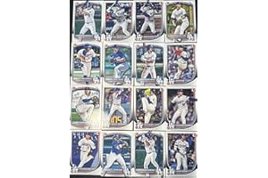 Los Angeles Dodgers 2025 Bowman Series 16 Card Team Set made by Topps Featuring Shohei Ohtani, Freddie Freeman, Mookie Betts, Yoshinobu Yamamoto Plus Rookies and Prospect Cards