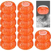 12 Pieces Detector Cover Fire Alarm Dust Paint Cover Stretch Plastic Fire Alarm Thicken Elastic Paint Covers During Commercial Building Home Alarms Cooking or Baking Use, Orange