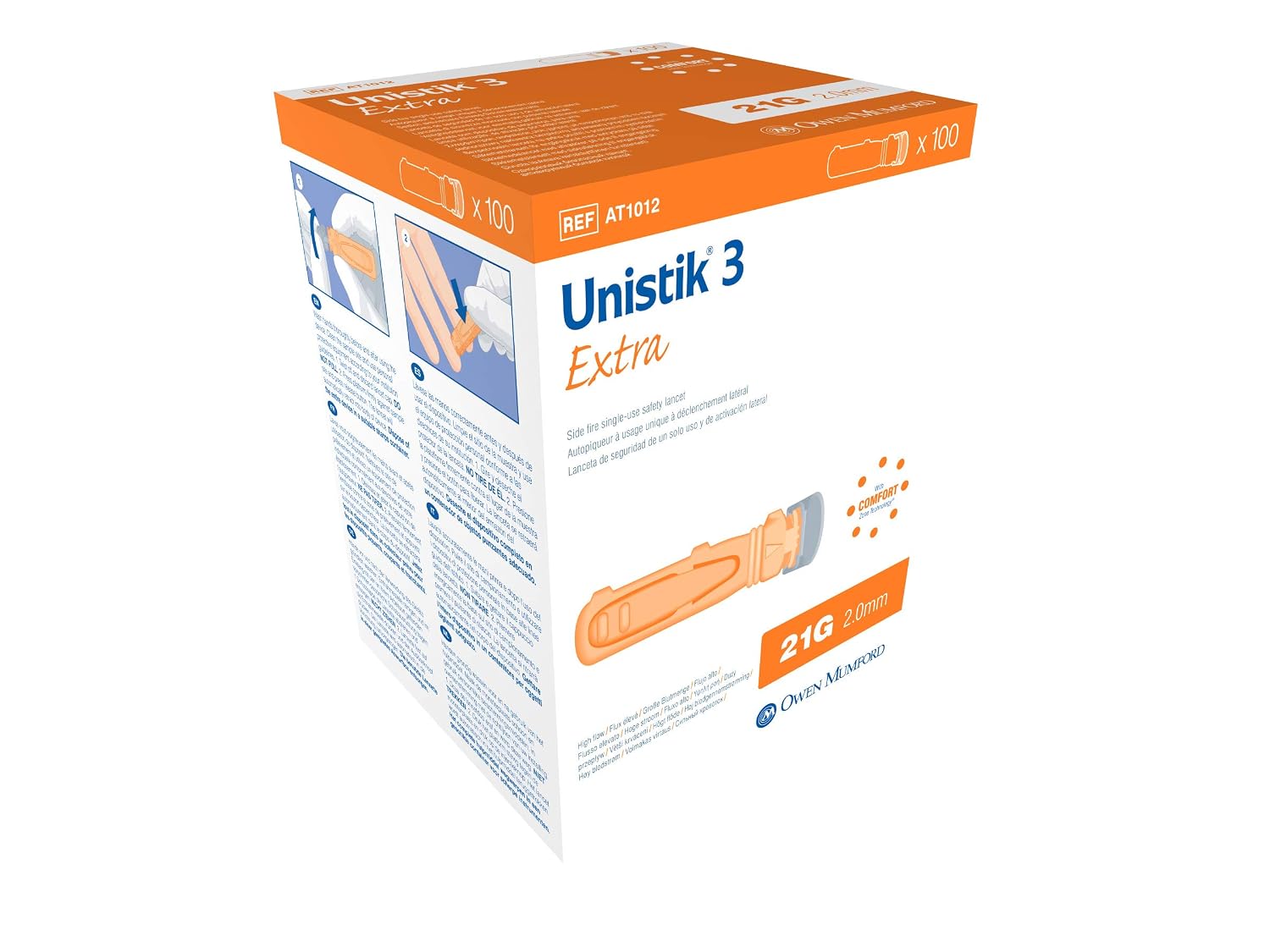 Unistik 3 Extra 100s, 21 Gauge