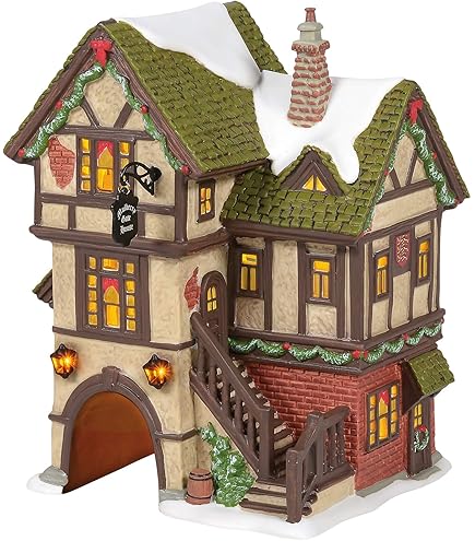 美品 David Winter 1991 クリスマス限定 フレッドの家 英国製 David Winter Cottages-Fred's Home-Limited Edition Christmas