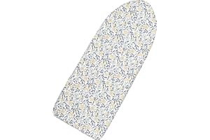 Seiritex Table Top Ironing Board Cover 12 x 32 inch, 3 Layers Small Iron Board Cover, Heat Reflective Thick Padding with Elasticized Edges (Flora)