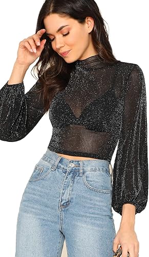 romwe mesh top