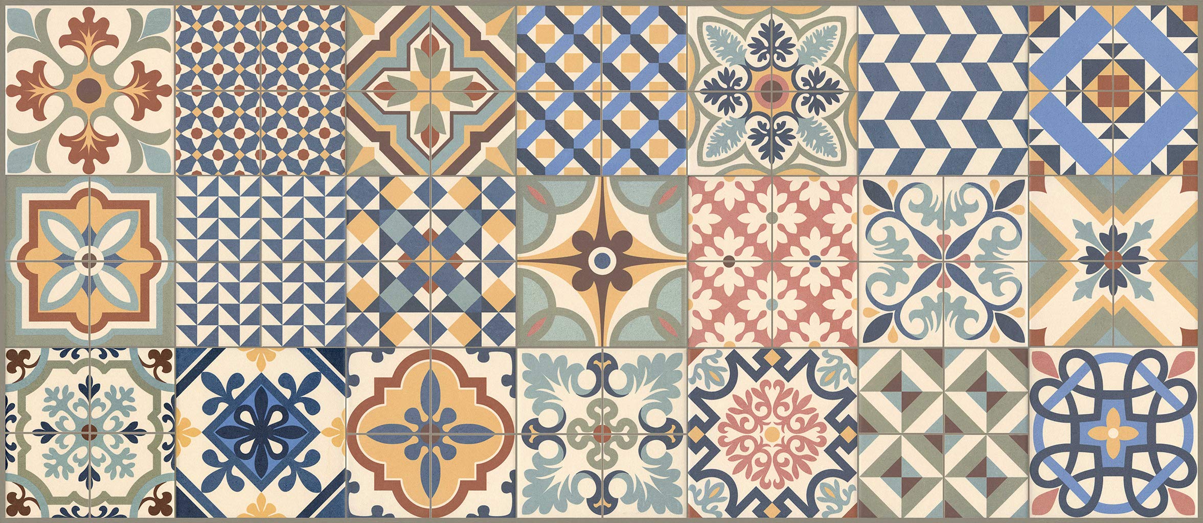 Vilber Rug, Vinyl, Multicoloured-01, 52 x 120 cm (Rectangular)