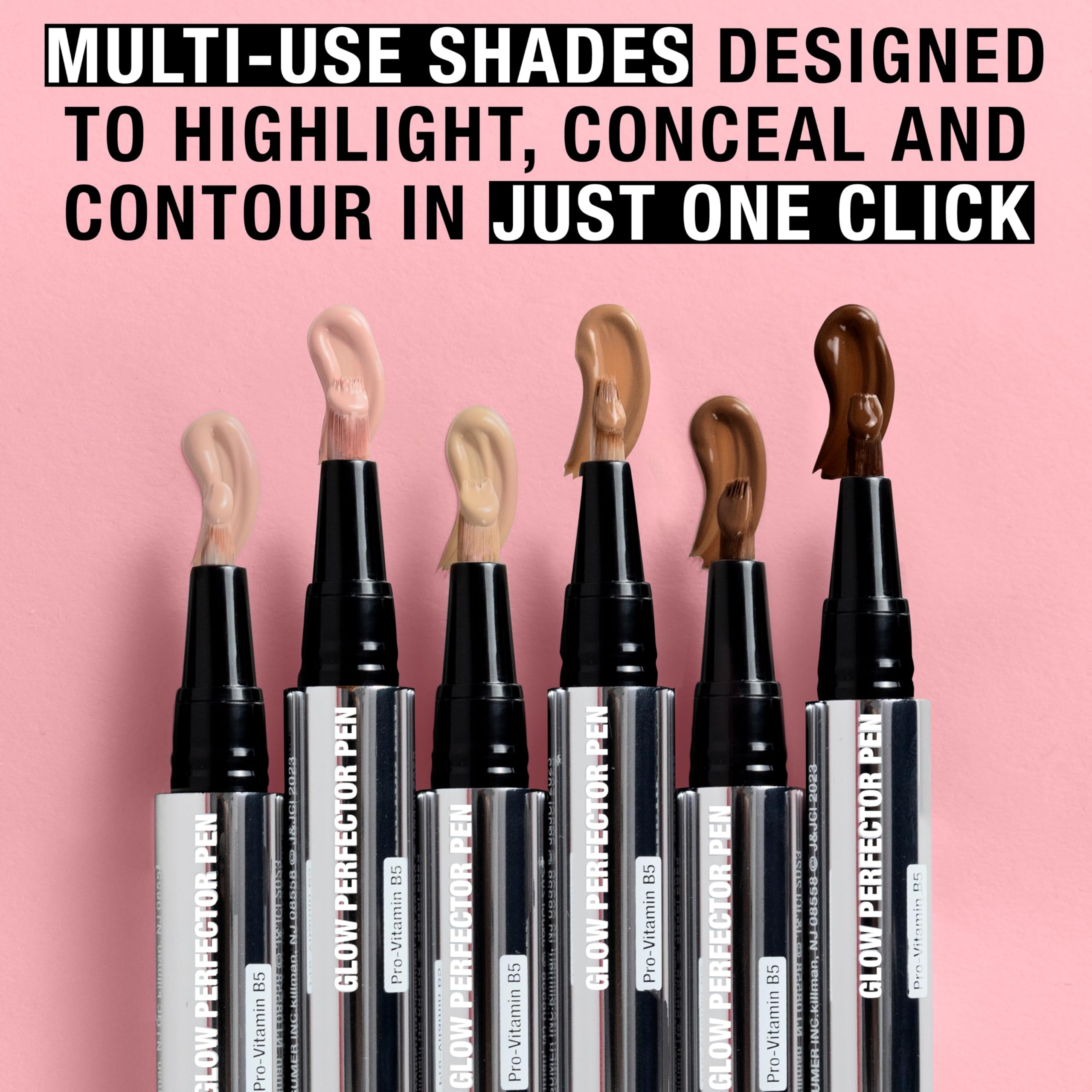 Neutrogena Healthy Skin Glow Perfector Concealer Pen, Lightweight Liquid Makeup for Face with Pro-Vitamin B5 & Vitamin E for a Radiant Finish, Fair, 0.1 oz