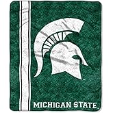 Northwest NCAA Michigan State Spartans Unisex-Adult Sherpa Throw Blanket, 50" x 60", Jersey