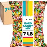 Dooboe Old Fashioned Hard Candy Mix 7 lb, 520 Wrapped Pieces | Approx. 520 Pieces, Individually Wrapped, Old Fashioned Candies, Rootbeer, Strawberry, Toffee, Mint and More