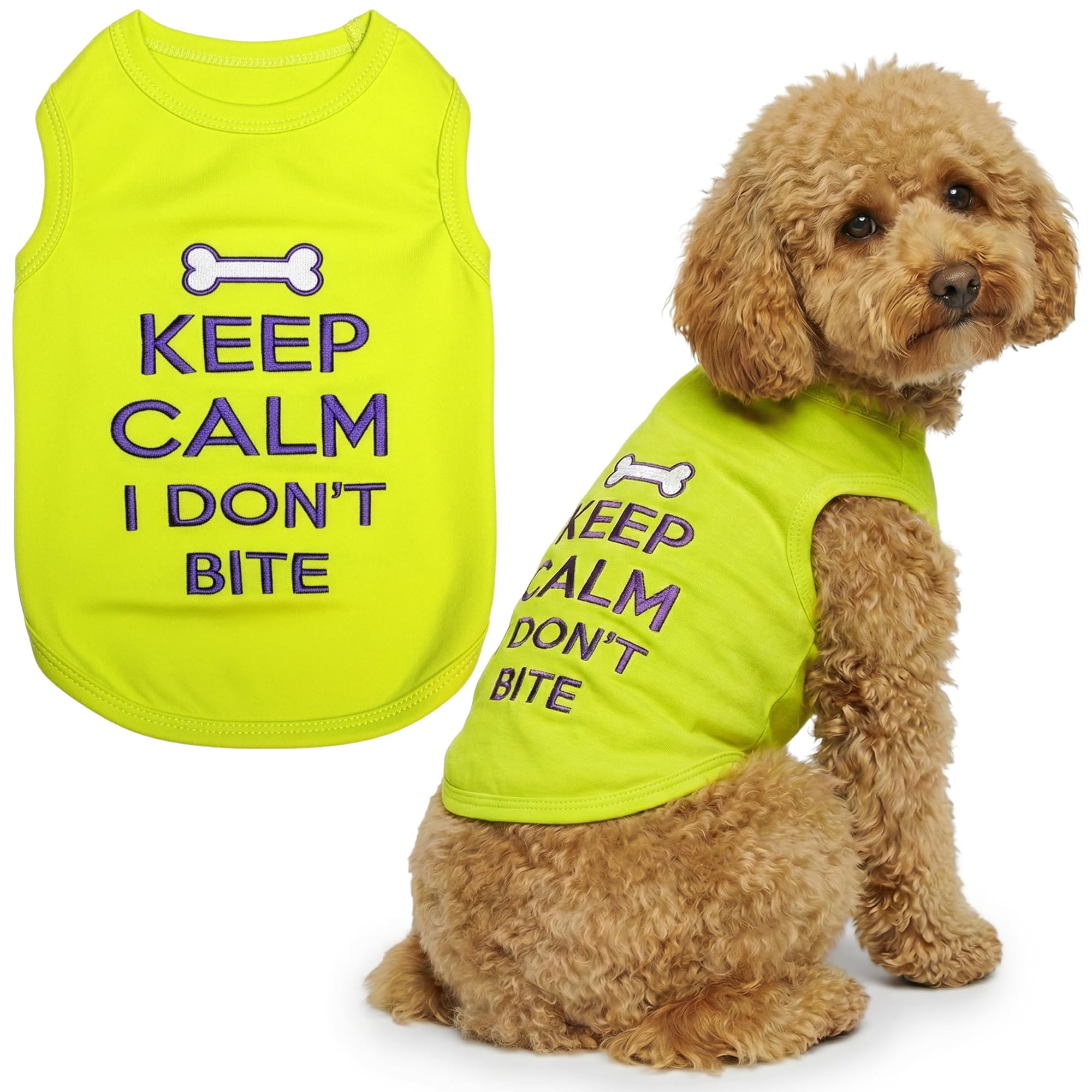 Parisian Pet Keep Calm T-Shirt, Large