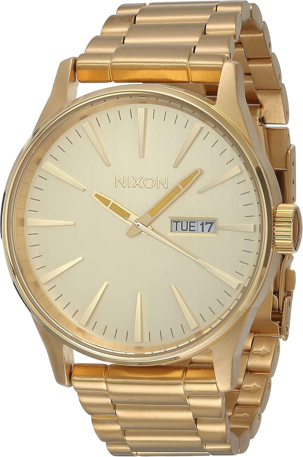 Nixon Sentry SS A35650200. All Gold Men’s Watch (42mm Gold Watch Case