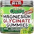 Center-Filled Magnesium Glycinate Gummies 400MG - High Absorption for Kids, Teens & Adults - Supplement for Sleep, Calm & Muscle Relaxation with B6 & D3 - Gluten Free & Vegan Friendly - 60 Count