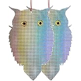 OFFO Owl Device to Scare Birds Off No Bells and Silent Version Reflective Device in Plastic Keep Birds Off Home and Garden by