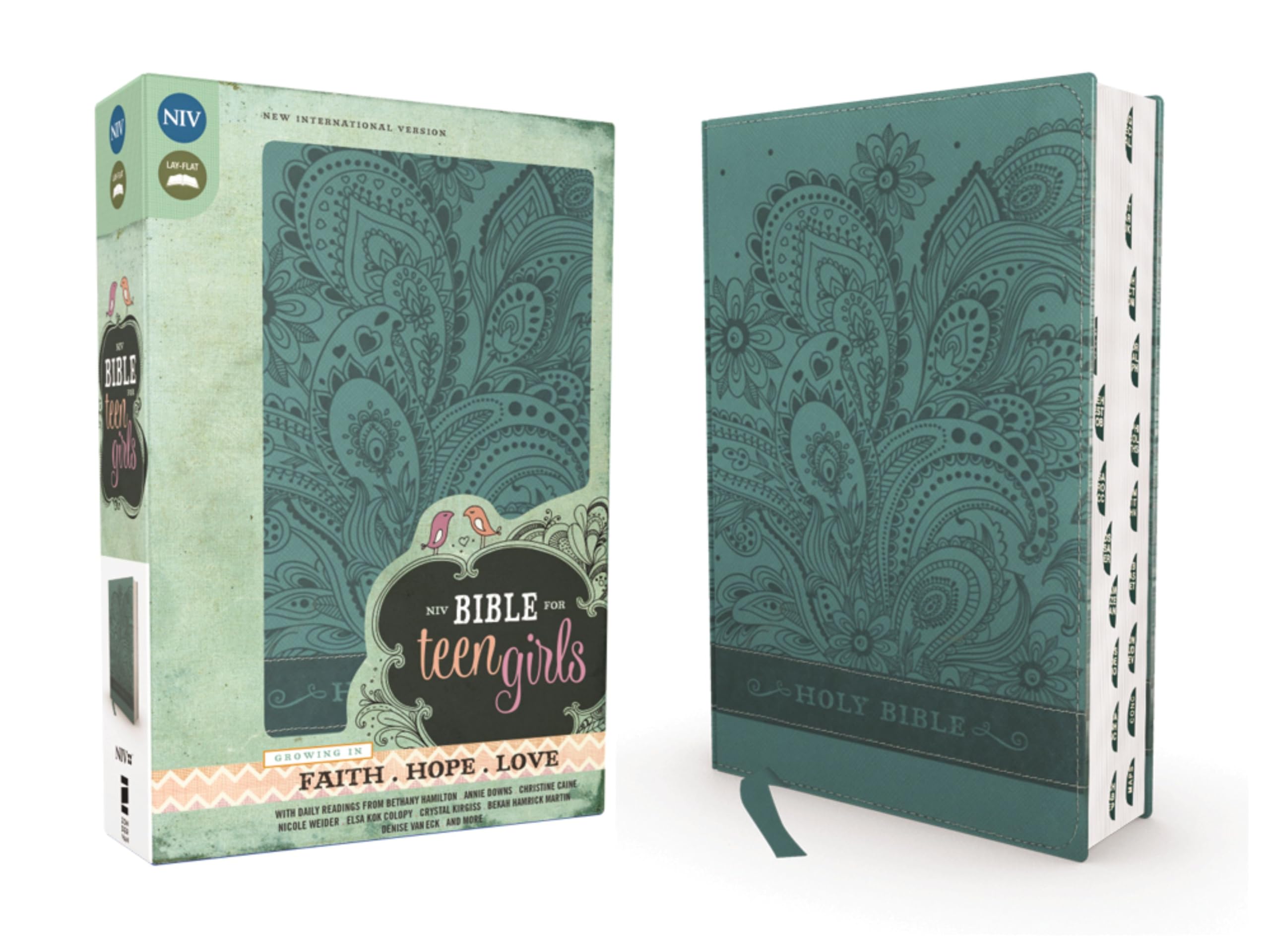NIV, Bible for Teen Girls, Leathersoft, Blue, Thumb Indexed Tabs: Growing in Faith, Hope, and Love NIV, Bible for Teen Girls, Leathersoft, Blue, Thumb Indexed Tabs: Growing in Faith, Hope, and Love NIV, Bible for Teen Girls, Leathersoft, Blue, Thumb Indexed Tabs: Growing in Faith, Hope, and Love Imitation Leather